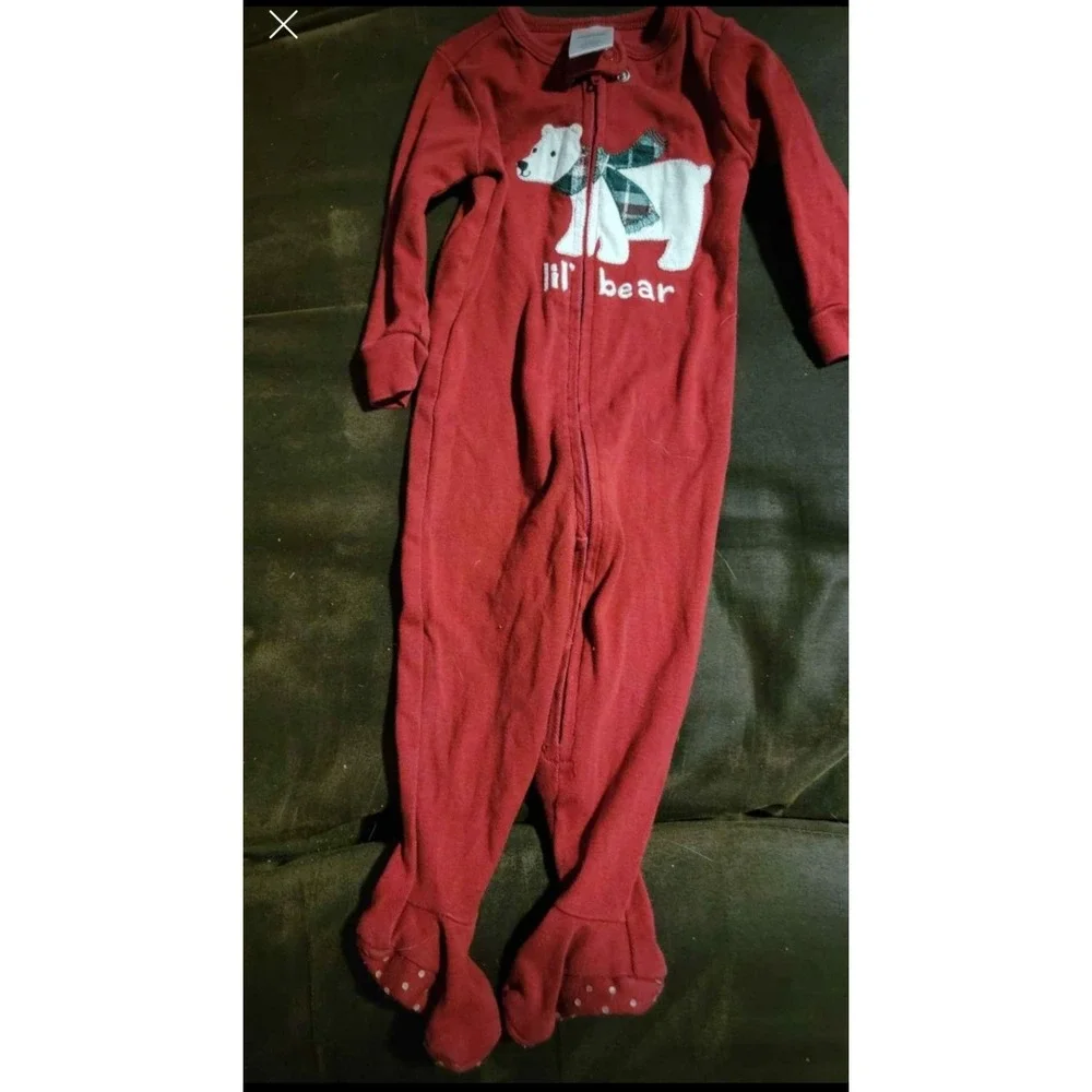 Gymboree Christmas pajamas little bear size 3 6‎ months